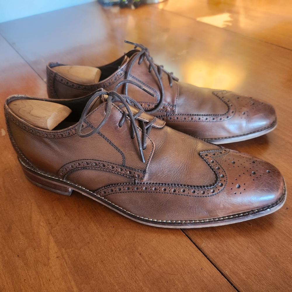 Florsheim Brown Wingtip Derbies 11D